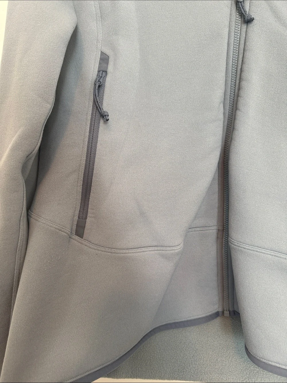 Arc'teryx Women's Slate Blue Hooded Softshell Jacket. Size L. Adventure Jacket
